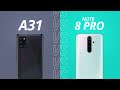 Galaxy A31 vs Redmi Note 8 Pro [Comparativo]