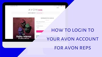 How to login to your Avon account for Avon reps
