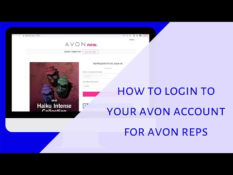 How to login to your Avon account for Avon reps