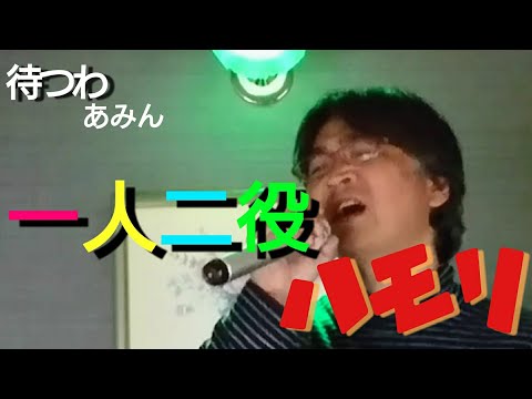 【一人二役ハモリ(カラオケ)】待つわ／あみん