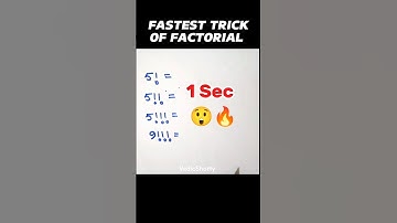 Fastest FACTORIAL Trick | VedicShorty | #shorts #mathstricks #vedicmaths #ssc #factorial
