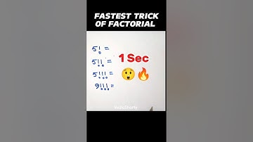 Fastest FACTORIAL Trick | VedicShorty | #shorts #mathstricks #vedicmaths #ssc #factorial