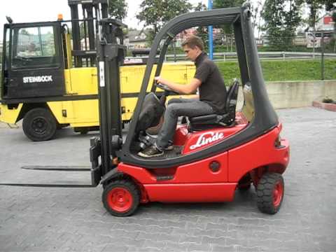 Diesel Forklift Gabelstapler Linde 1998 H16d H 16 D H16 1 6 Ton For Sale Youtube