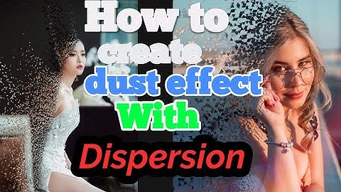 How to create dust effect with the Dispersion Tool | Dust Effect On Image