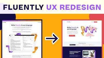 Redesigning a real website landing page in Figma | Refactoring the UX of Fluently