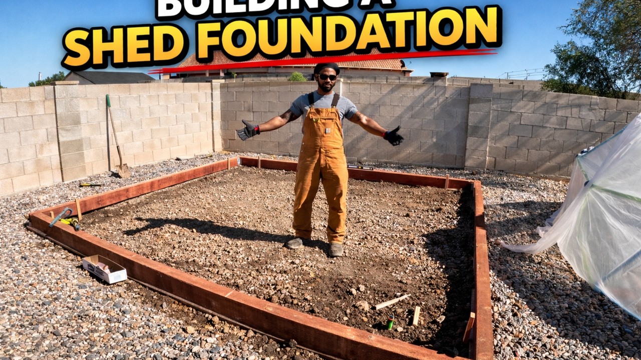 How to Build a Shed Foundation with Gravel | Step-by-Step - YouTube