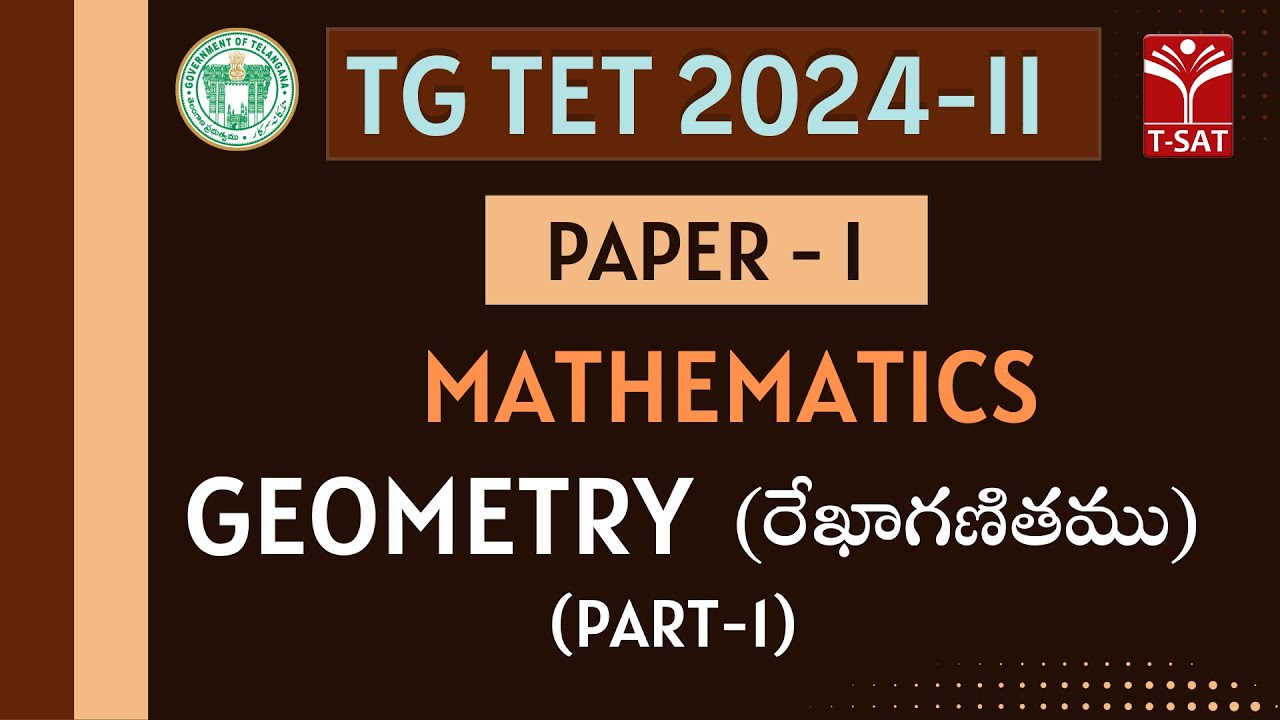 Tgtet 2024 ii paper 1 maths geometry part 1 t