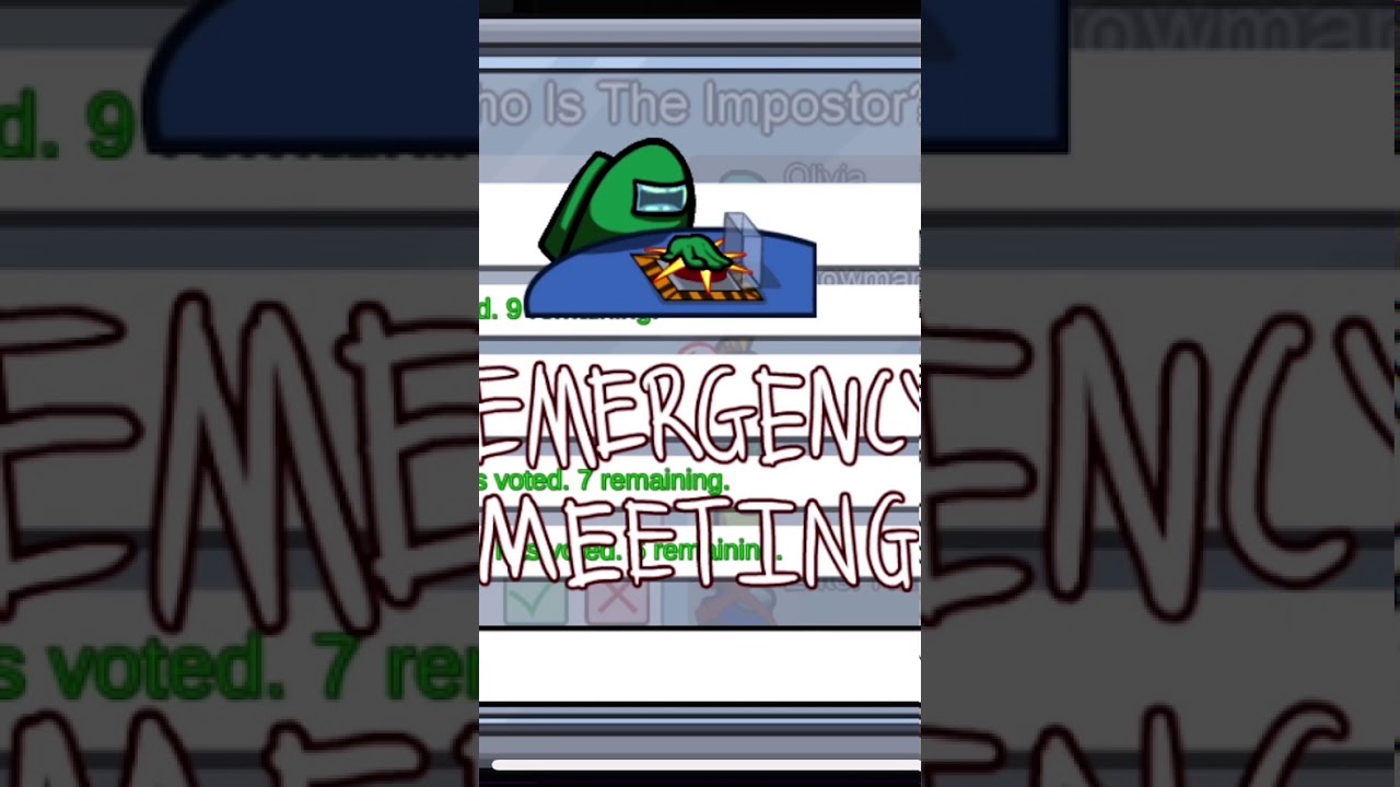 Among us: Emergency meeting glitch!!! 