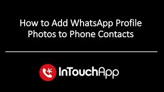 How to Add WhatsApp Profile Photos to Phone Contacts screenshot 2