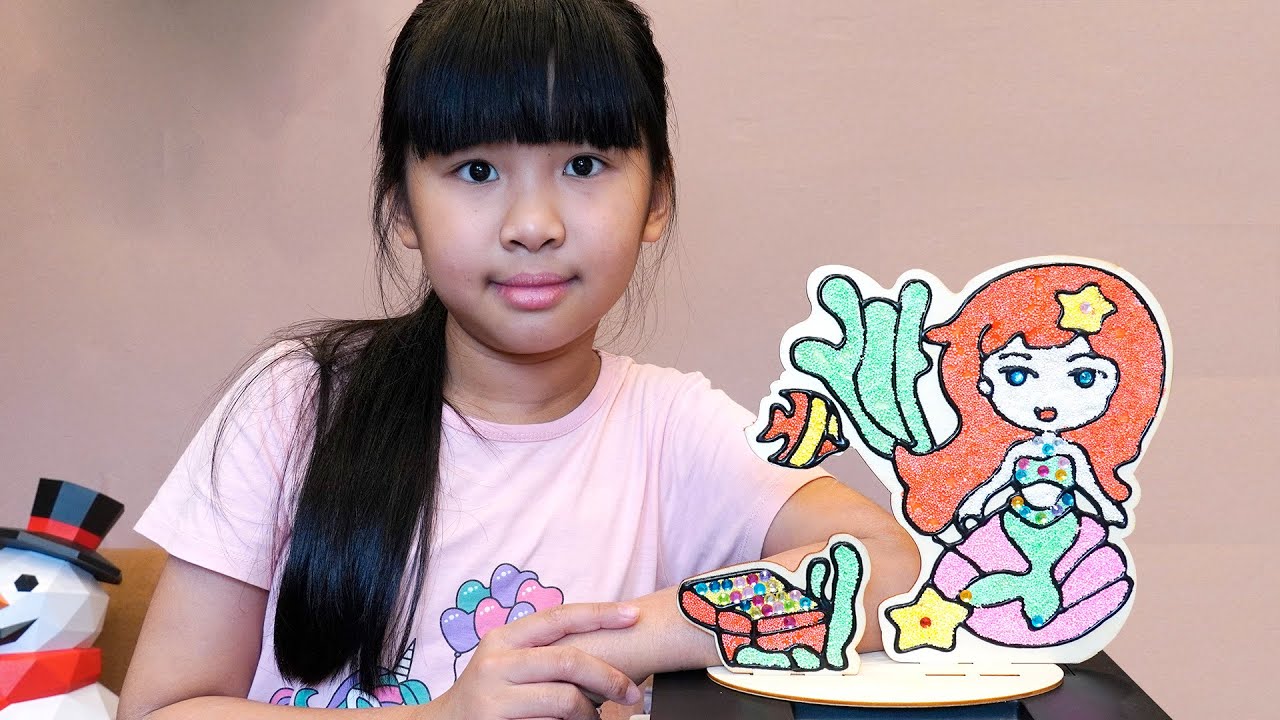 Bạn Bún Tô Màu Tranh Xốp Bạn Gái – Tranh Gỗ 3D | Coloring Girlfriend With  Slime - Youtube