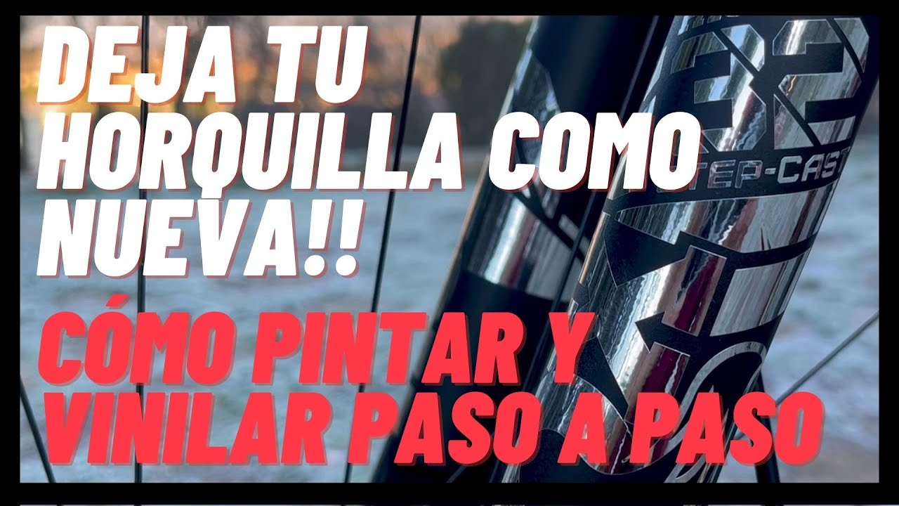 RESTAURAR HORQUILLA PASO A PASO: CÓMO PINTAR CON SPRAY VINILAR SIN BARRAS | ALEXPRESS83 - YouTube