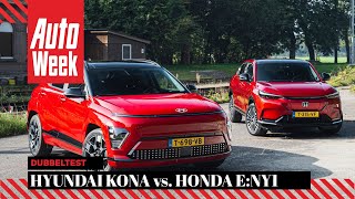 Hyundai Kona vs. Honda e:Ny1 - AutoWeek Dubbeltest