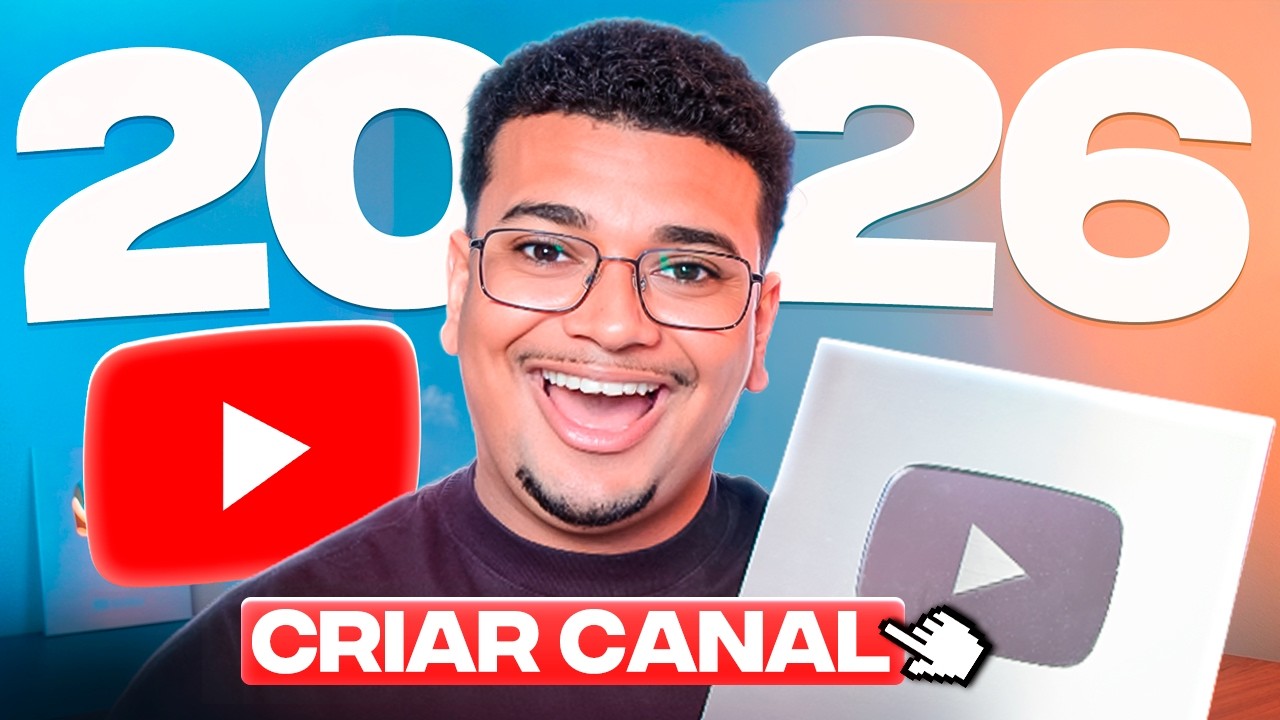 Como Criar um Canal no YouTube do jeito certo em 2026 (ganhe em dólar ...