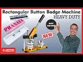 🔘 Rectangle Button Badge Machine, How to Make Button Badge, How To Print Badge | AbhishekID.com