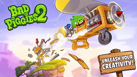 What do the green stars mean in Bad Piggies?