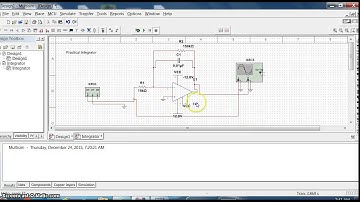 Copy of Integrator and Differentiator multisim simulation