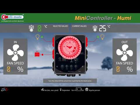 Vídeo de Cli-Mate Mini Controller Humi para Control de Humedad en Cultivos