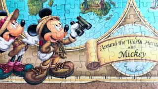 Puzzle Around the World Heritage with Mickey