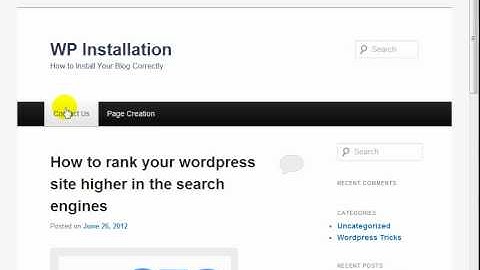 22-   How to Customize the Top Navigation Menus- WordPress Tutorial v3.4
