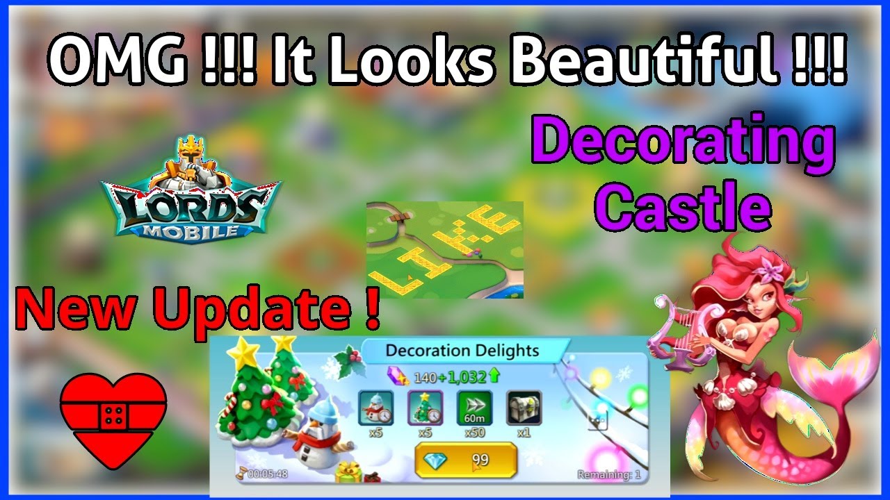 New Update ! Castle Decoration in Lords Mobile | Buying Decoration ...