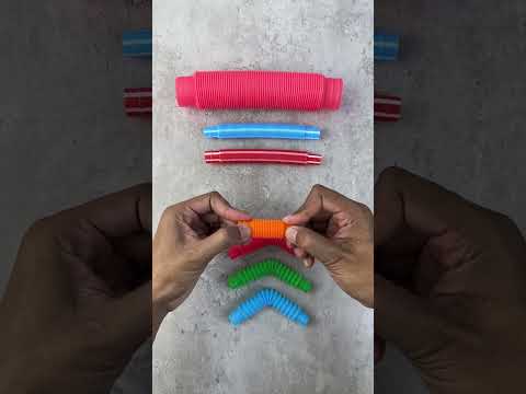 Mini Pop Tube DIY Relaxation #asmr #poptubesounds #satisfying #relaxing #shorts #diy