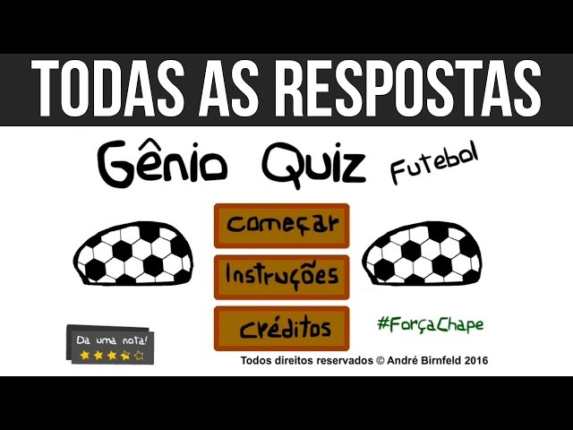 Gênio Quiz Futebol  Genio quiz, Futebol, Sobre futebol