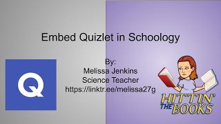 Embed Quizlet in Schoology