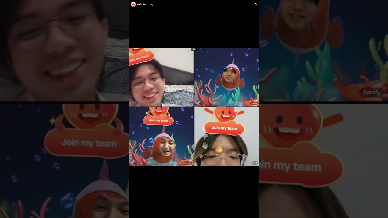 240714 Live Tiktok TrioNUS + Yunus CoC (Sandy Axel Kevin Maxwell)