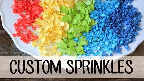 How to Make Your Own CUSTOM SPRINKLES!!