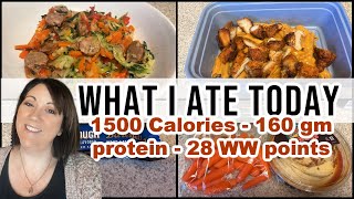 **NEW** What I Ate Today 🥗 28 WW Points - 1500 Calories - 160 Protein 🔥 WW & Calorie Deficit