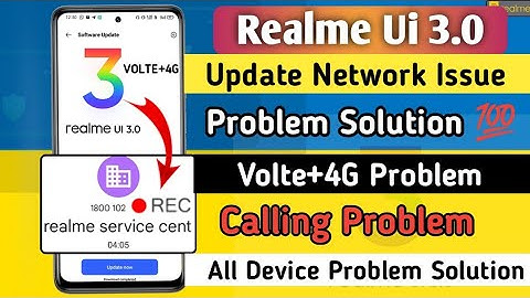 Realme Ui 3.0 Android 12 Network Problem Solution 💯 | Realme Ui 3.0 4G Volte Problem Solution
