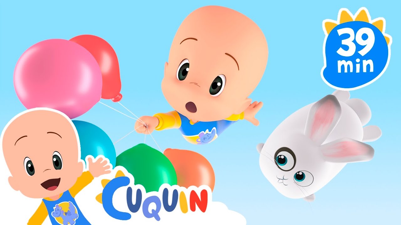 ¡Aprende los colores con Cuquin, Fantasma y los globos! Canciones infantiles de la Familia Telerín
