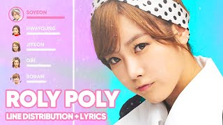 T-ARA - Roly Poly (Line Distribution   Lyrics Color Coded) PATREON REQUESTED