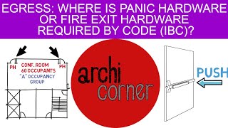 AC 017 - Egress: Where is Panic Hardware or Fire Exit Hardware Required by Code (IBC)?