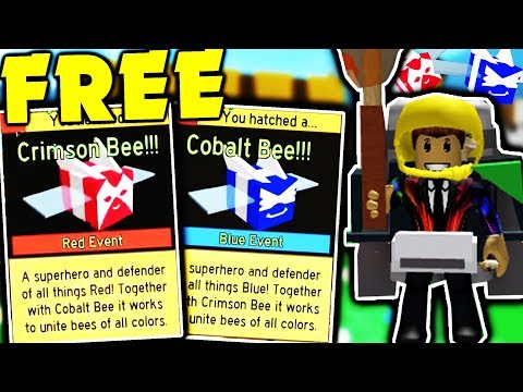 Roblox Bee Swarm Simulator Challenge For Free Crimson Cobalt Bee W Itsbear - buying the cobalt bee crimson bee 500 tickets roblox