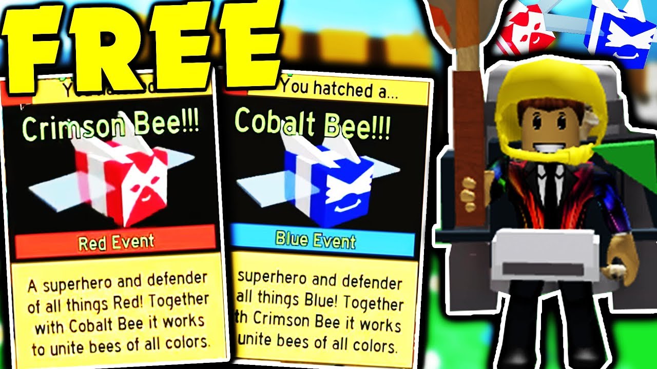 Roblox Bee Swarm Simulator Challenge For Free Crimson Cobalt Bee - prison break crimson x roblox