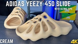 Adidas Yeezy 450 Slide Cream With Sizing Tips