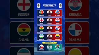 2026 World Cup Schedule Tonight - Portugal vs Congo - 2026 World Cup Standings #worldcupschedule
