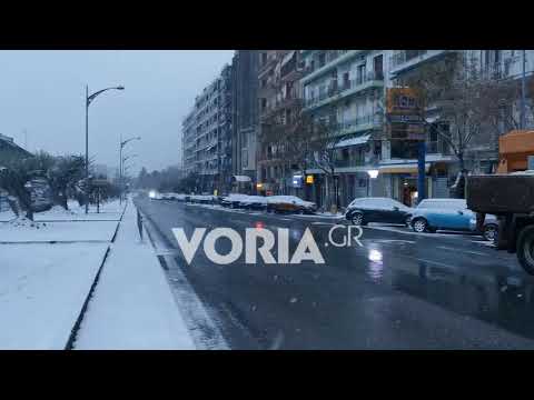 Χιονόπτωση στη Θεσσαλονίκη