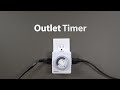 How to use a Fosmon Household Outlet Timer for indoor lighting and other electronics C-10681