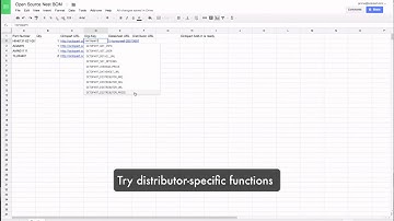 Octopart Google Docs Add on HD