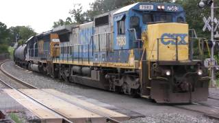 HD: CSX C40-8 #7583 Leads Q418 With Nice Horn!