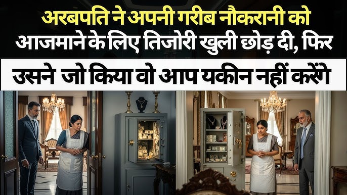 अरबपति ने अपनी गरीब नौकरानी को आजमाने के लिए तिजोरी खुली छोड़ दी, फिर उसने जो किया वो आप यकीन नहीं