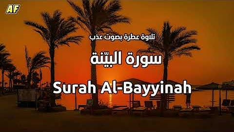98-سورة البيّنة بصوت شجي وجميل - القارىء الشيخ علاء عقل