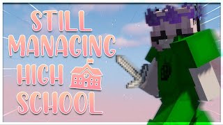 how im still surviving high school | solo bedwars commentary