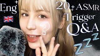 English ASMR♡ Breathy Soft Spoken Q&A & Tapping To Lull You To Sleep💤 20+ Triggers screenshot 1