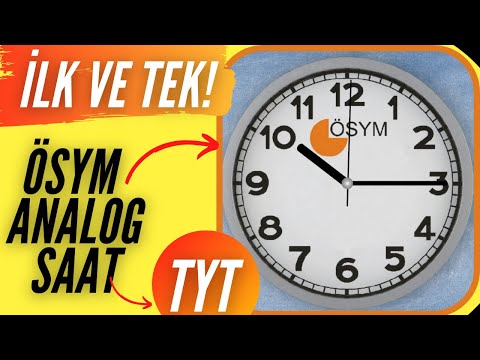 TYT SÜRE SAYACI  (ANALOG) - #YKS - İLK ve TEK