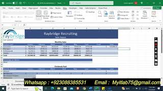 Shelly_Cashman_Excel_2019 | Module_3_SAM_Project_1a | Raybridge_Recruiting_#shellycashman_#module3