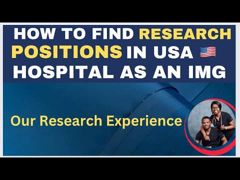 medical research position in usa