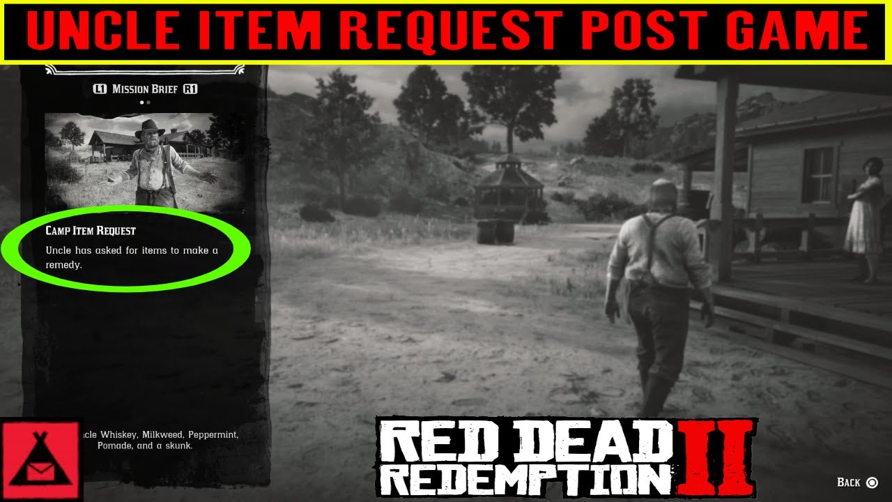 Red Dead Redemption 2 Item Request for Uncle Post - ERRAND BOY - YouTube